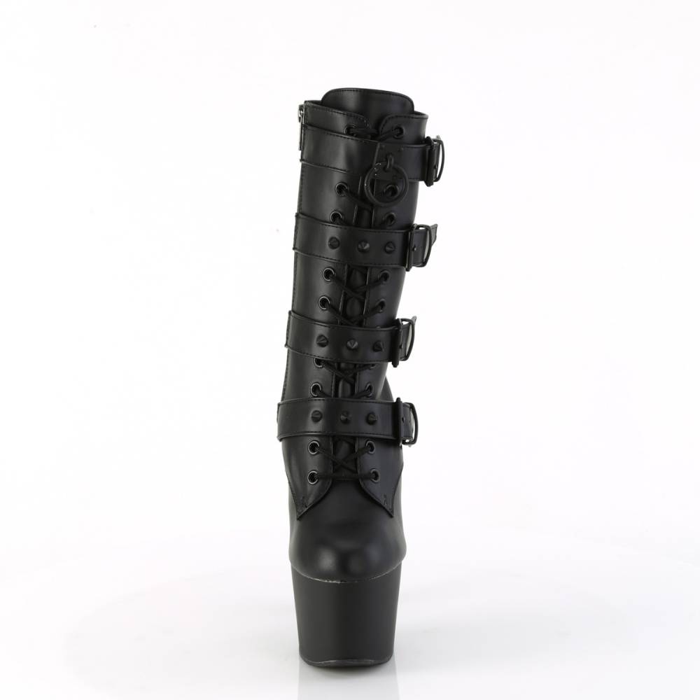 Pleaser - ADORE-1046 Bottes de plate-forme, Pole dance chaussures - Noir